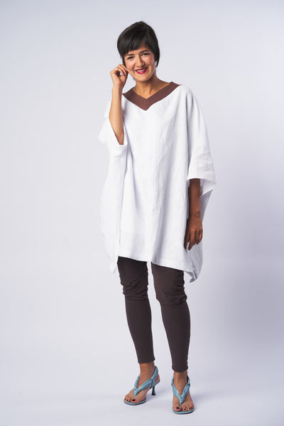 Kleid EMMA Leinen weiß