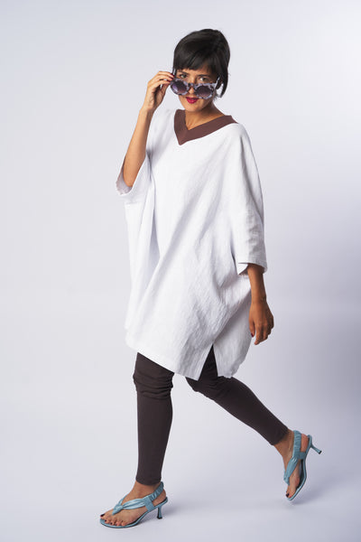 Kleid EMMA Leinen weiß
