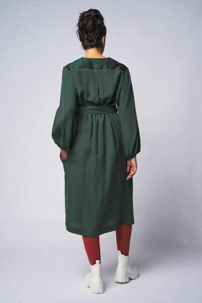 Kleid GRETA grün GOTS zertifiziert