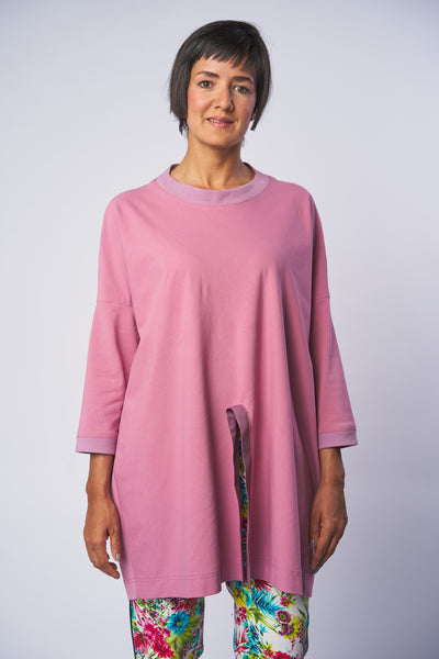 Long-Shirt JETTE rosa Baumwolle