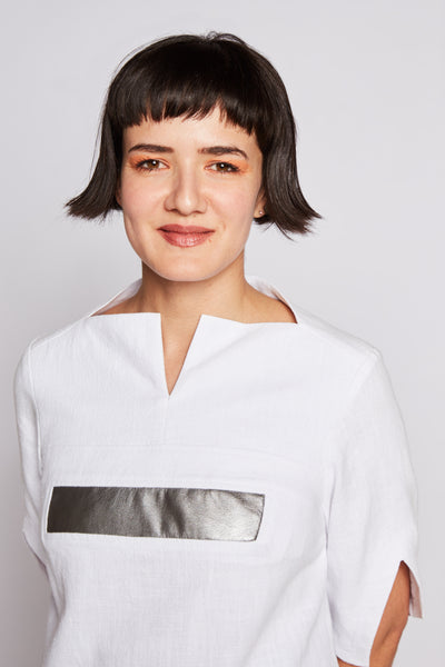 Leinenkleid LOTTA weiß
