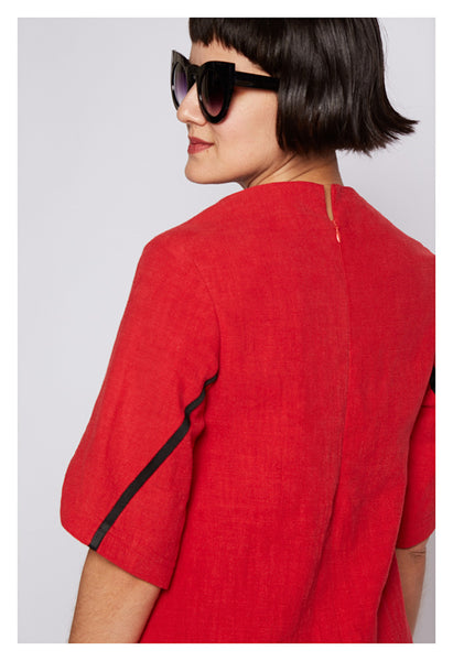Leinenkleid LOTTA rot