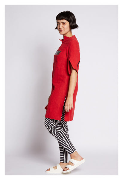 Leinenkleid LOTTA rot