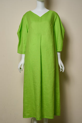 Leinenkleid limettengrün