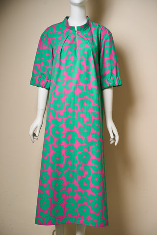 Maxikleid aus Baumwolle mit Print