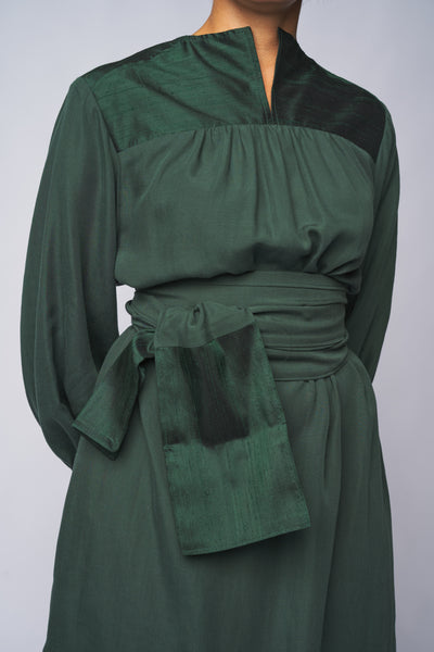 Kleid GRETA grün GOTS zertifiziert